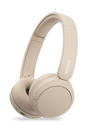 Sony WH-CH520 Wireless Bluetooth Headphones with Mic, Up to 50Hrs Battery-Beige 