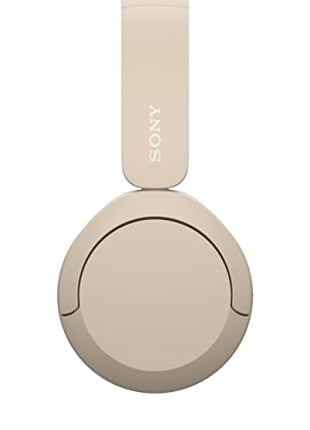 Sony WH-CH520 Wireless Bluetooth Headphones with Mic, Up to 50Hrs Battery-Beige 