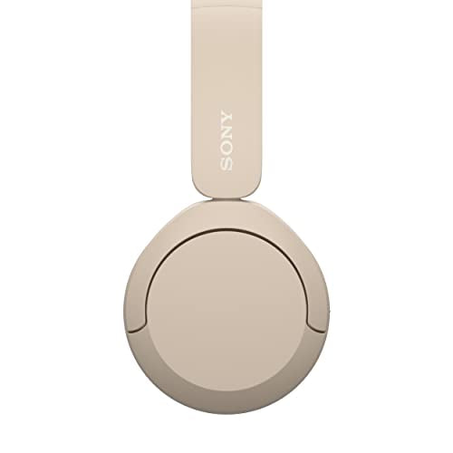 Sony WH-CH520 Wireless Bluetooth Headphones with Mic, Up to 50Hrs Battery-Beige 