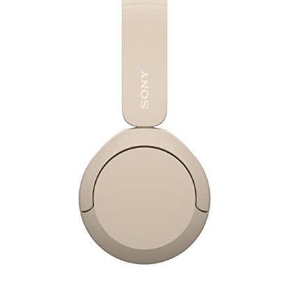 Sony WH-CH520 Wireless Bluetooth Headphones with Mic, Up to 50Hrs Battery-Beige 