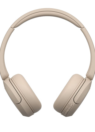 Sony WH-CH520 Wireless Bluetooth Headphones with Mic, Up to 50Hrs Battery-Beige 