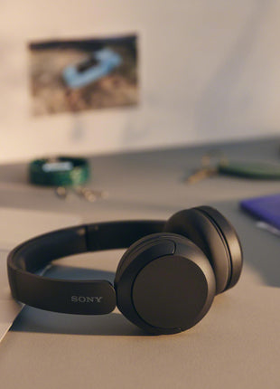 Sony WH-CH520 Wireless Bluetooth Headphones with Mic, Up to 50Hrs Battery-Black 