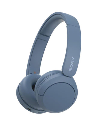 Sony WH-CH520 Wireless Bluetooth Headphones with Mic, Up to 50Hrs Battery-Blue 