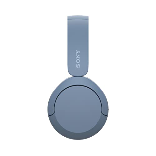 Sony WH-CH520 Wireless Bluetooth Headphones with Mic, Up to 50Hrs Battery-Blue 