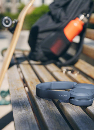 Sony WH-CH520 Wireless Bluetooth Headphones with Mic, Up to 50Hrs Battery-Blue 