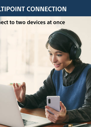 Sony WH-CH720N Noise Cancellation Wireless Bluetooth Over Ear Headphones with Mic, Up to 50Hrs Battery- Blue 