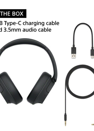 Sony WH-CH720N Noise Cancellation Wireless Bluetooth Over Ear Headphones with Mic, Up to 50Hrs Battery- White 