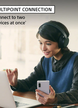 Sony WH-CH720N Noise Cancellation Wireless Bluetooth Over Ear Headphones with Mic, Up to 50Hrs Battery- White 