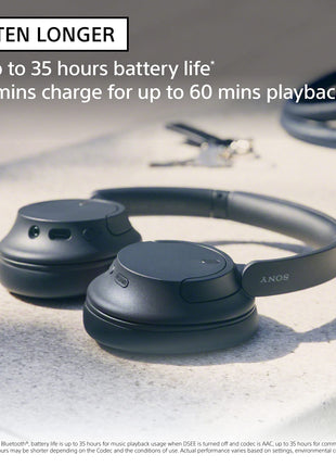 Sony WH-CH720N Noise Cancellation Wireless Bluetooth Over Ear Headphones with Mic, Up to 50Hrs Battery- White 