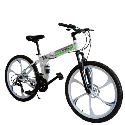 Stainless Steel Solid Princeenterprises_Mountain Bike Mtb Folding Bike For Adults With 21 Gears, 26 Inch Wheel (White) ,Unisex-Adult, Sheer, Tie Top Curtains 