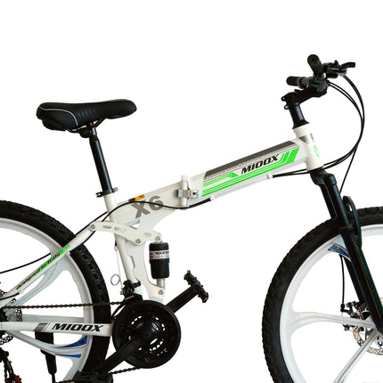 Stainless Steel Solid Princeenterprises_Mountain Bike Mtb Folding Bike For Adults With 21 Gears, 26 Inch Wheel (White) ,Unisex-Adult, Sheer, Tie Top Curtains 