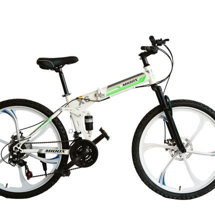 Stainless Steel Solid Princeenterprises_Mountain Bike Mtb Folding Bike For Adults With 21 Gears, 26 Inch Wheel (White) ,Unisex-Adult, Sheer, Tie Top Curtains 