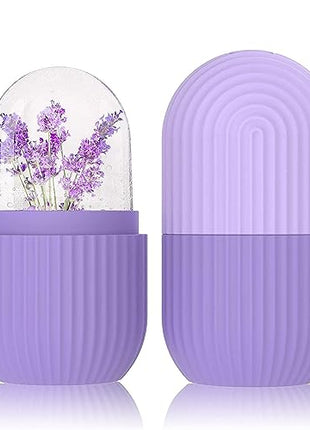 Stewit Ice Face Roller Silicone Facial Cube for Eyes Neck Massage Remove Dark Circle Pore Shrink Face Beauty Skin Care Ice Mould Kitchen Tools (Multicolor) 