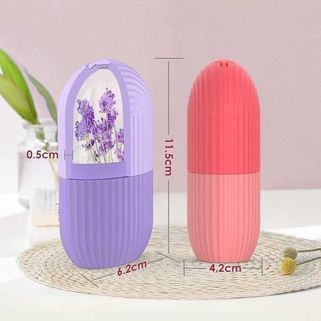 Stewit Ice Face Roller Silicone Facial Cube for Eyes Neck Massage Remove Dark Circle Pore Shrink Face Beauty Skin Care Ice Mould Kitchen Tools (Multicolor) 