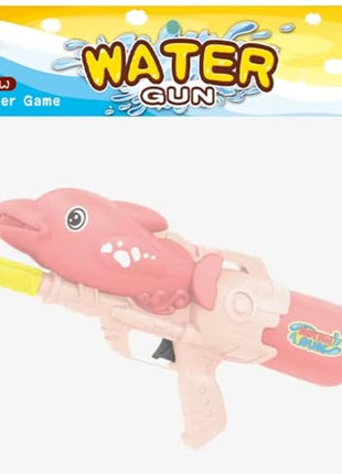Storio Cute Dolphin Shaped Holi Pichkari Water Gun Toy for Kids with 25Ft Range |High Pressure Mechanism Ideal Outdoor Toy for Pool & Beach Fun 
