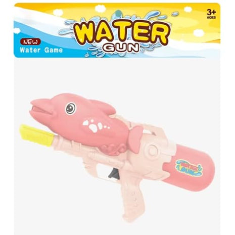 Storio Cute Dolphin Shaped Holi Pichkari Water Gun Toy for Kids with 25Ft Range |High Pressure Mechanism Ideal Outdoor Toy for Pool & Beach Fun 