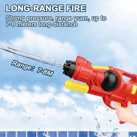 Storio Holi Holi Pichkari Water Gun Toy for Kids with Upto 30Ft Range |High Pressure Mechanism Ideal Outdoor Toy for Pool & Beach Fun 