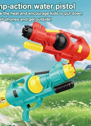 Storio Holi Holi Pichkari Water Gun Toy for Kids with Upto 30Ft Range |High Pressure Mechanism Ideal Outdoor Toy for Pool & Beach Fun 