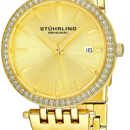 Stuhrling Original Vogue Analog Gold Dial Women's Watch - 579.03 