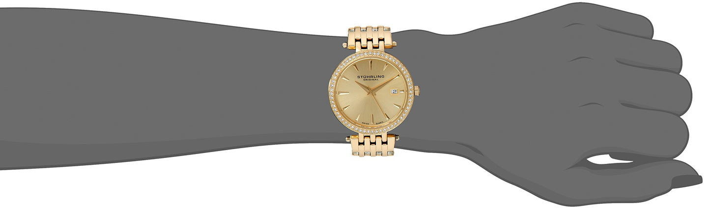 Stuhrling Original Vogue Analog Gold Dial Women's Watch - 579.03 