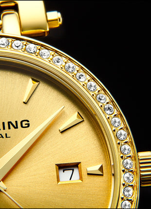 Stuhrling Original Vogue Analog Gold Dial Women's Watch - 579.03 