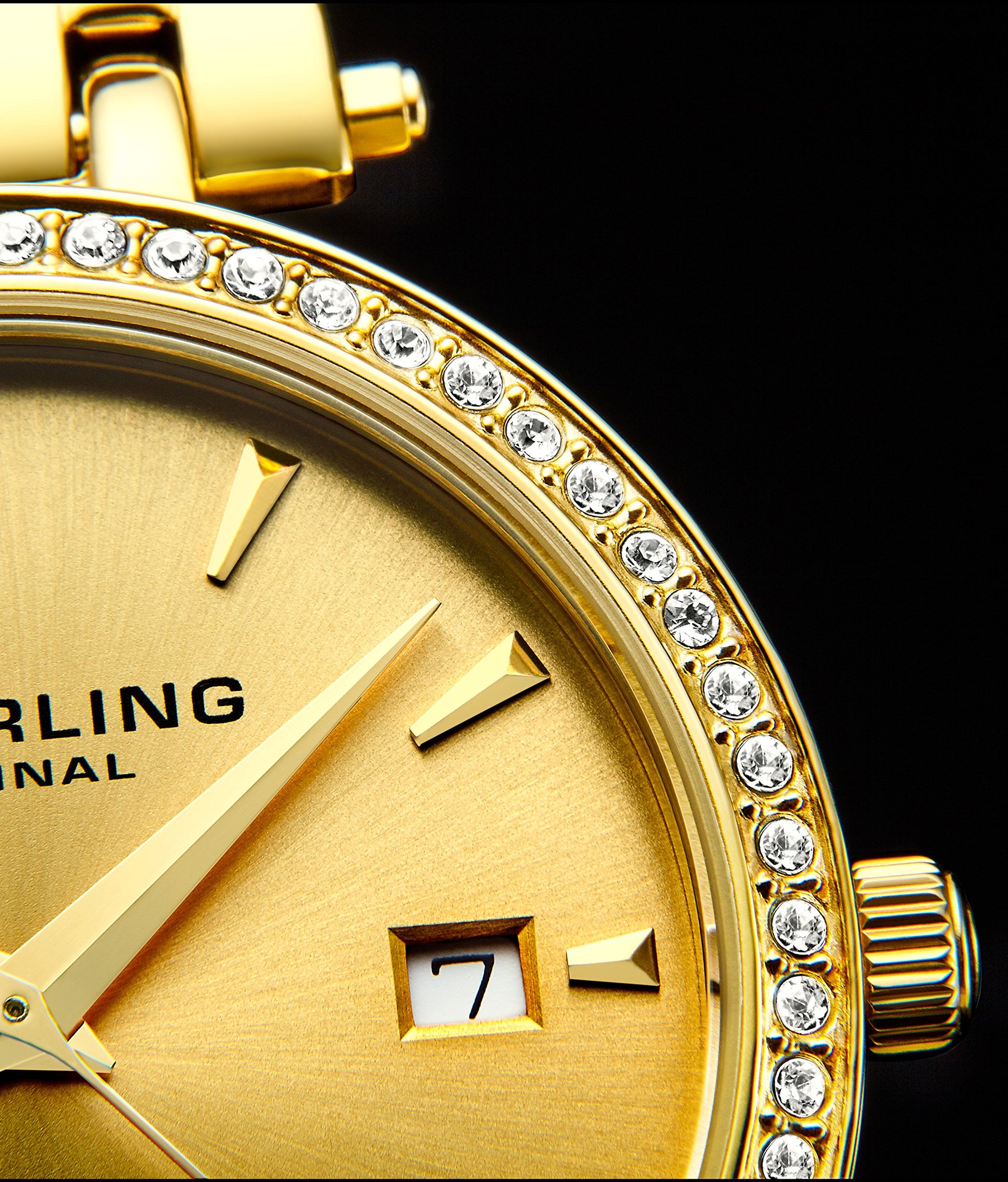 Stuhrling Original Vogue Analog Gold Dial Women's Watch - 579.03 