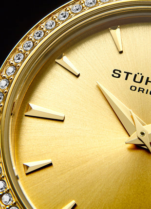 Stuhrling Original Vogue Analog Gold Dial Women's Watch - 579.03 