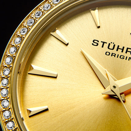 Stuhrling Original Vogue Analog Gold Dial Women's Watch - 579.03 