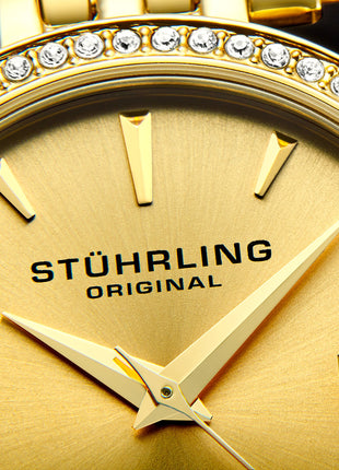 Stuhrling Original Vogue Analog Gold Dial Women's Watch - 579.03 
