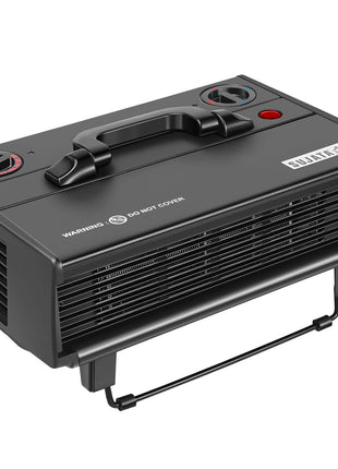 Sujata Heat Convector | 1 Year Warranty, 2000W | Room Heater for Bedroom, Heater for Room in Winter, Fire Resistance PVC Wiring, Adjustable Height & Thermostast for Temperature Control (SRH36- Black) 