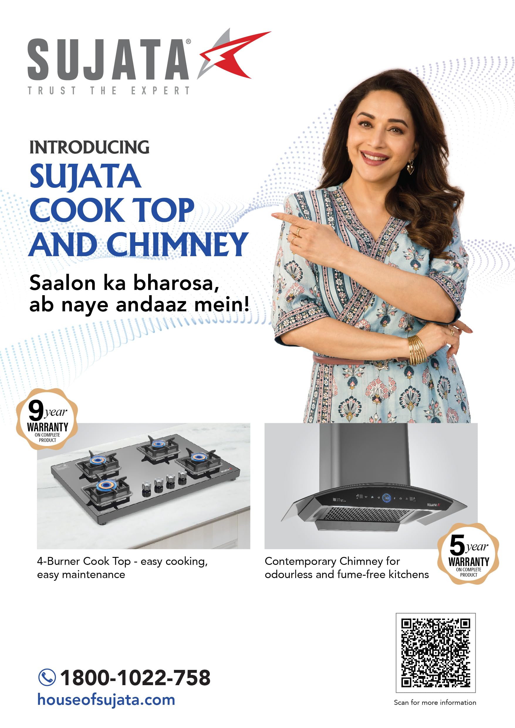 Sujata Premium Gas Stove | 9 Years Warranty | 4 Burner Gas Stove Glass Top, SABAF, ISI Certified, LPG & PNG Compatible, 360° Rotating Brass Gas Nozzle, Jumbo Brass Burner (Black) 