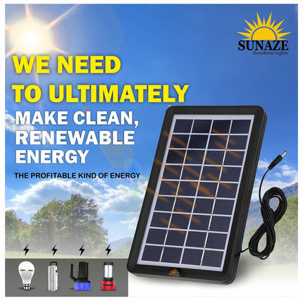 Sunaze Solar Panel 9V 3W Solar Board Waterproof 93% Light Transmittance Poly Silicon Solar Cell 9 Volt Monocrystalline Solar Panel 