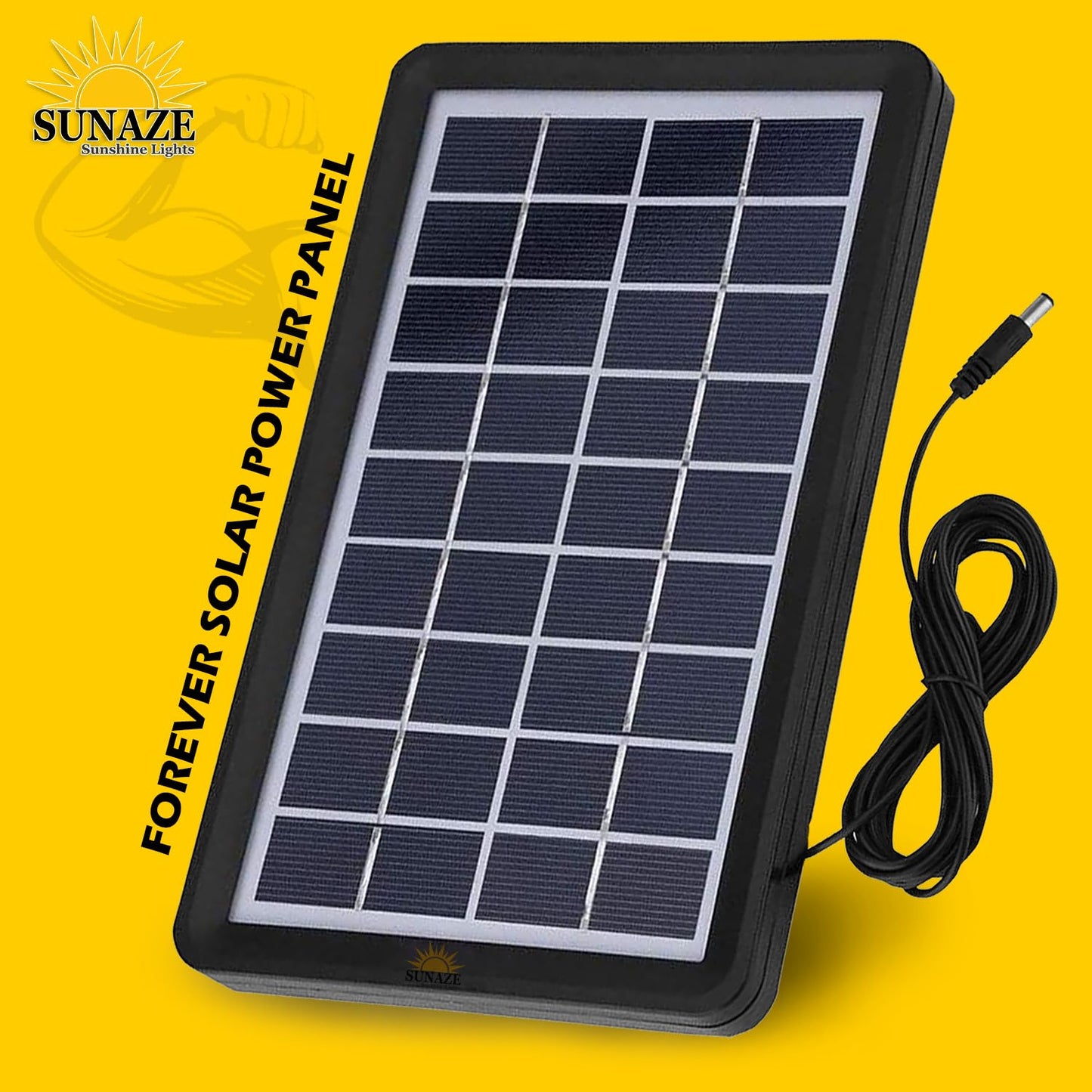Sunaze Solar Panel 9V 3W Solar Board Waterproof 93% Light Transmittance Poly Silicon Solar Cell 9 Volt Monocrystalline Solar Panel 