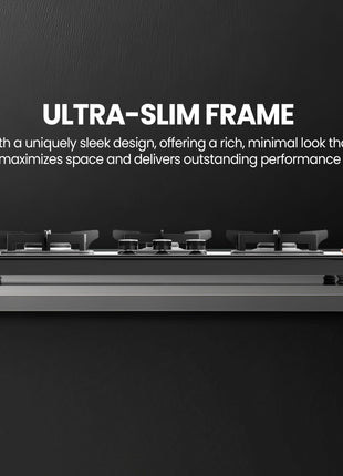 Sunshine Magnite 3 Burner | Slimmest 3 Burner Glass Gas Stove | Hob Top Cooktop | Tempered Glass, 360° Rotating Brass Gas Nozzle | Manual Ignition | LPG Ready & PNG Compatible (Premium - Black) 