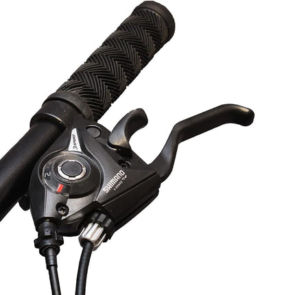 Sunspeed BMV X6 Foldable Cruiser Bicycle | 26-Inch Black Bike with 21-Speed Gears, Dual Disc Brakes, Hydraulic Suspension, and Strong Carbon Steel Frame | Great for City Rides and Off-Road Adventures 