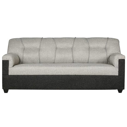 Sunuzu Adlon 3 Seater Velvet Fabric Sofa Set (Grey) 