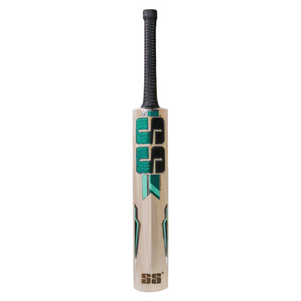 Super Strock (S.S Green) Cricket Bat Full Size Kashmiri Popular Willow Cricket Bat with Bat Cover Play for Plastic Ball | Rubber Ball | Tennis Ball 