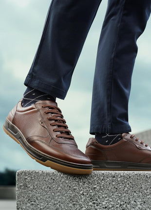 Symbol Premium Men's Smart Casual Lifestyle Brown Leather Sneakers (SP-M-A24-CS-SNK-02)_7 
