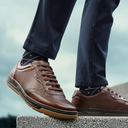 Symbol Premium Men's Smart Casual Lifestyle Brown Leather Sneakers (SP-M-A24-CS-SNK-02)_7 