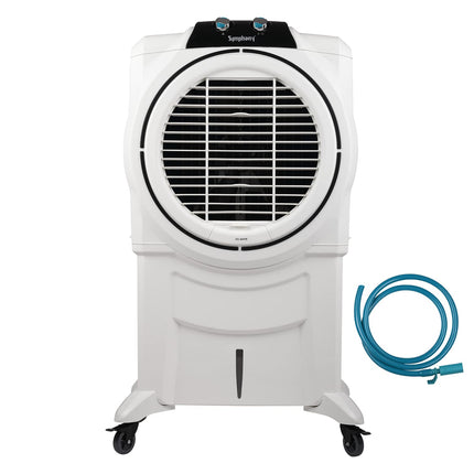 Symphony Sumo 115XL Desert Air Cooler for Home with Honeycomb Pads, Powerful +Air Fan and Cool Flow Dispenser (115L, White) 