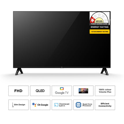 TCL 101 cms (40 inches) V5C Series Full HD Smart QLED TV Google TV 40V5C 