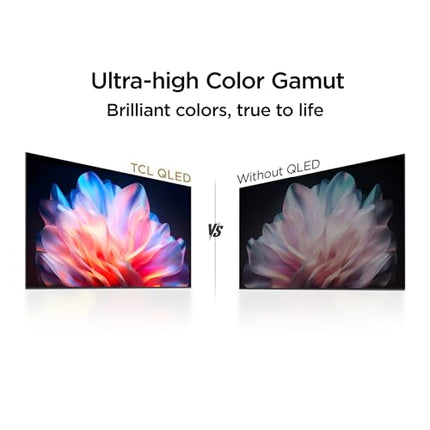 TCL 126 cm (50 inches) Metallic Bezel-Less, FHD Smart QLED Google TV 50S5K 