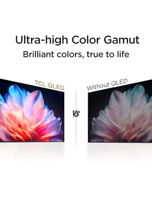 TCL 126 cm (50 inches) Metallic Bezel-Less, FHD Smart QLED Google TV 50S5K 