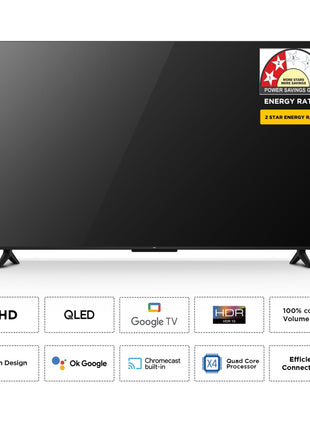 TCL 126 cm (50 inches) Metallic Bezel-Less, FHD Smart QLED Google TV 50S5K 