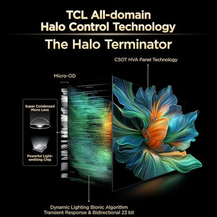 TCL 139 cm (55 inches) 4K UHD Smart QD-Mini LED Google TV 55C72K 
