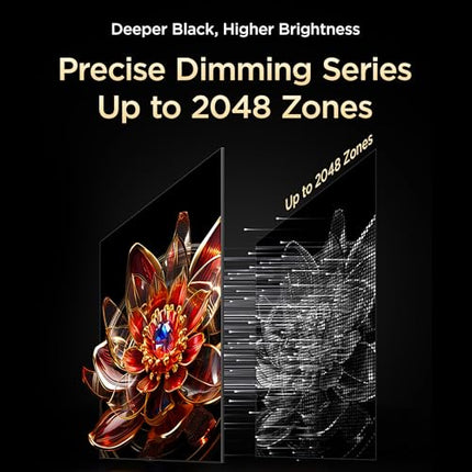 TCL 139 cm (55 inches) 4K UHD Smart QD-Mini LED Google TV 55C72K 