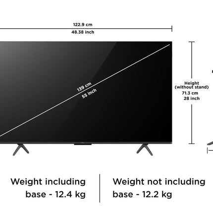 TCL 139 cm (55 inches) 4K UHD Smart QD-Mini LED Google TV 55Q6C 