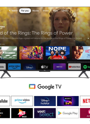 TCL 139 cm (55 inches) 4K Ultra HD Smart QLED Google TV 55C655 (Black) 