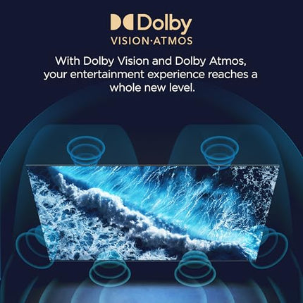 TCL 139 cm (55 inches) Metallic Bezel Less Series 4K Ultra HD Smart LED Google TV 55V6C (Black) 