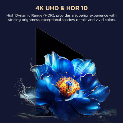 TCL 139 cm (55 inches) Metallic Bezel Less Series 4K Ultra HD Smart LED Google TV 55V6C (Black) 